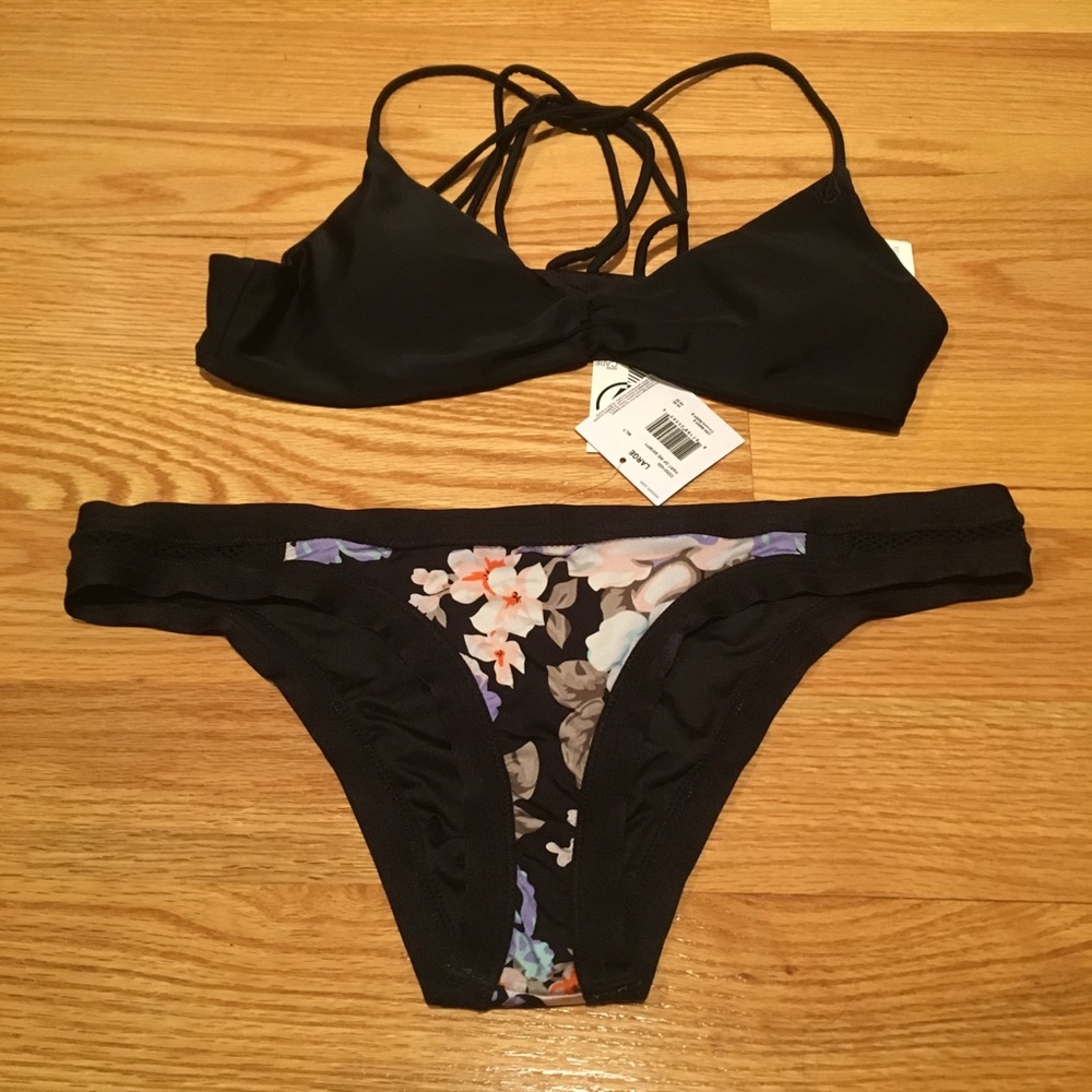 Volcom Bathing Suit - Black, Part of Me Skimpy